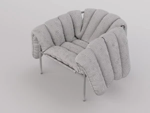 puffy lounge chair 3D Model