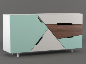 tangram sideboard 3D 模型