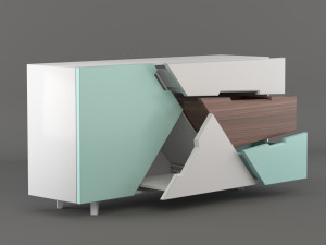 tangram sideboard 3D Модель