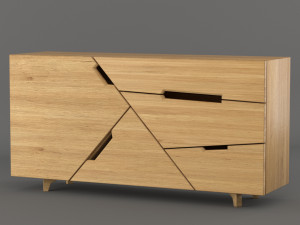 tangram sideboard 3D Модель