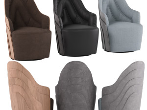 degraded birch couture armchair 3D Модель