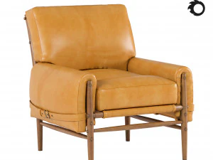 リスの革張りの椅子 3Dモデル