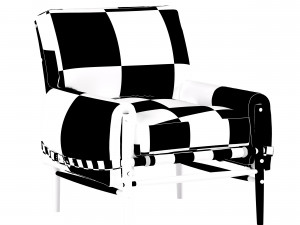 rhys leather chair 3D Model
