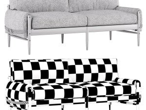 rhys twocushion sofa Modello 3D