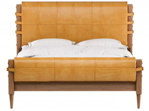 rhys leather bed 3D Model