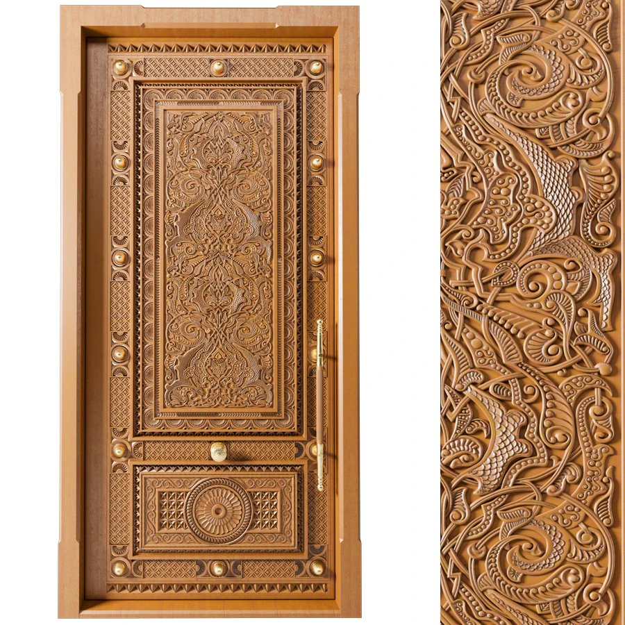classic door n01 3D Model .c4d .max .obj .3ds .fbx .stl .blend