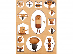wooden doll 3Dモデル