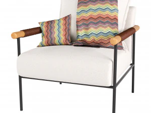 boucle atticus armchair 3D Model