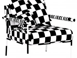 boucle atticus armchair 3D Model