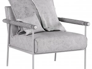 boucle atticus armchair 3D Model