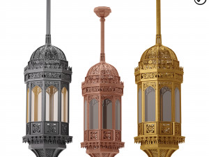 islamic arabian ceiling light Modèle 3D
