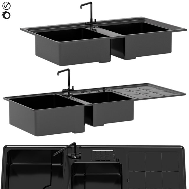 sink vol 1 3D 모델 .c4d .max .obj .3ds .fbx .stl .blend 