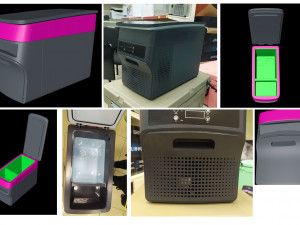 refrigerator for car 3D Model