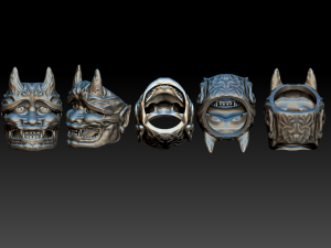 oni mask ring 3D Print Model