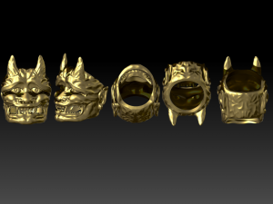 oni mask ring 3D Print Model