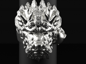 Dragon ring 3D print model Modelo de Impressão 3D