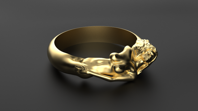 Ma cherie ring 3D 打印模型 .c4d .max .obj .3ds .fbx .stl .blend 