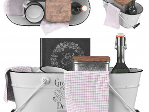 kitchen accessories 3D 模型