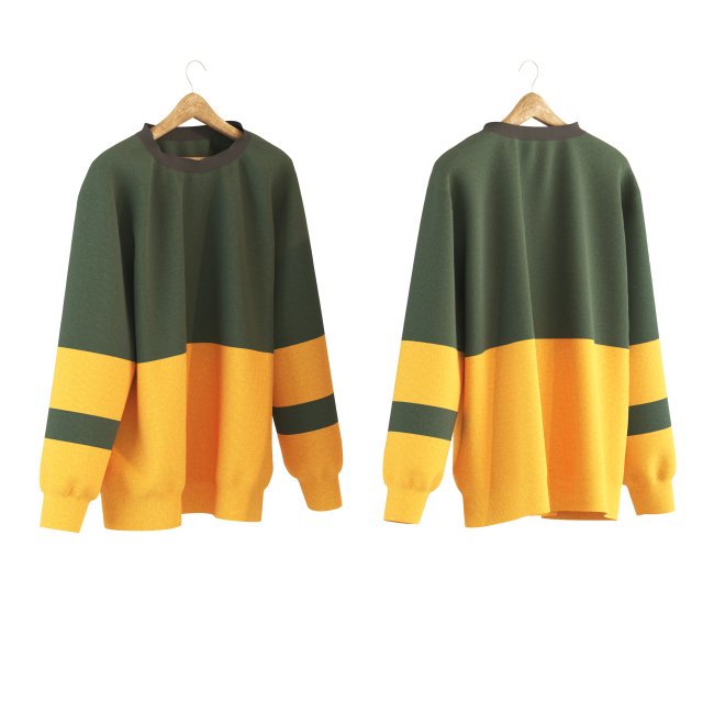 Sweater and Trempel PBR 3D Модель .c4d .max .obj .3ds .fbx .stl .blend
