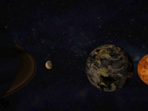 solar system 3D-Modell