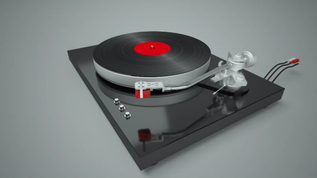 turntable jelco tonearm Model 3D .c4d .max .obj .3ds .fbx .stl .blend