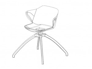 3d chair saint tropez 3D Model
