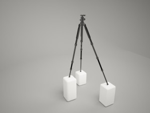 manfrotto 204 tripod camera Modelo 3D