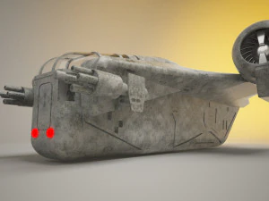 mandalorian ship 3D Model