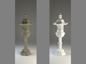 japanese lamp kasuga Modelo 3D