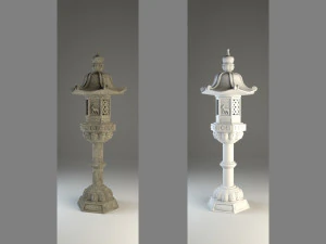 japanese lamp kasuga 3D Model