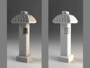 Lampada giapponese Koyabo Modello 3D