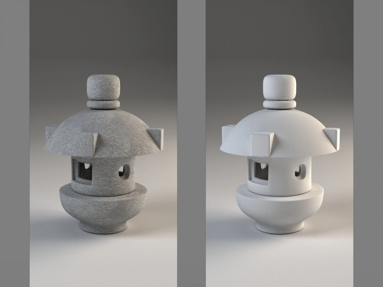 japanese lamp misaki 3D Model .c4d .max .obj .3ds .fbx .stl .blend