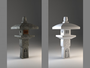 japanese lamp oribe 3D Model