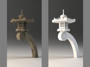 japanese lamp rankei 3D Model