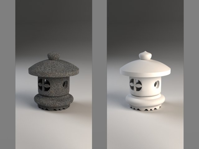 japanes lamp tamate Model 3D .c4d .max .obj .3ds .fbx .stl .blend 