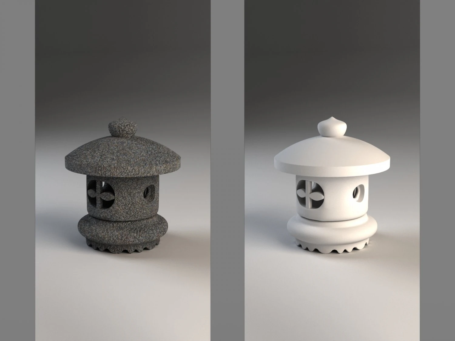 japanes lamp tamate 3D Model .c4d .max .obj .3ds .fbx .stl .blend 
