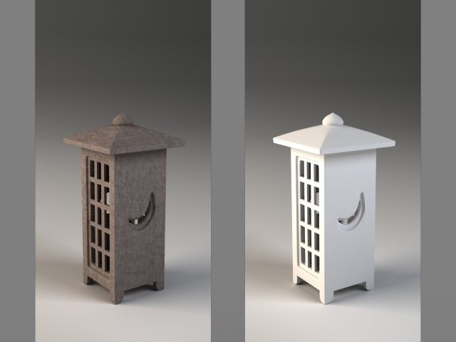 japanese lamp tankachaya 3D Model .c4d .max .obj .3ds .fbx .stl .blend