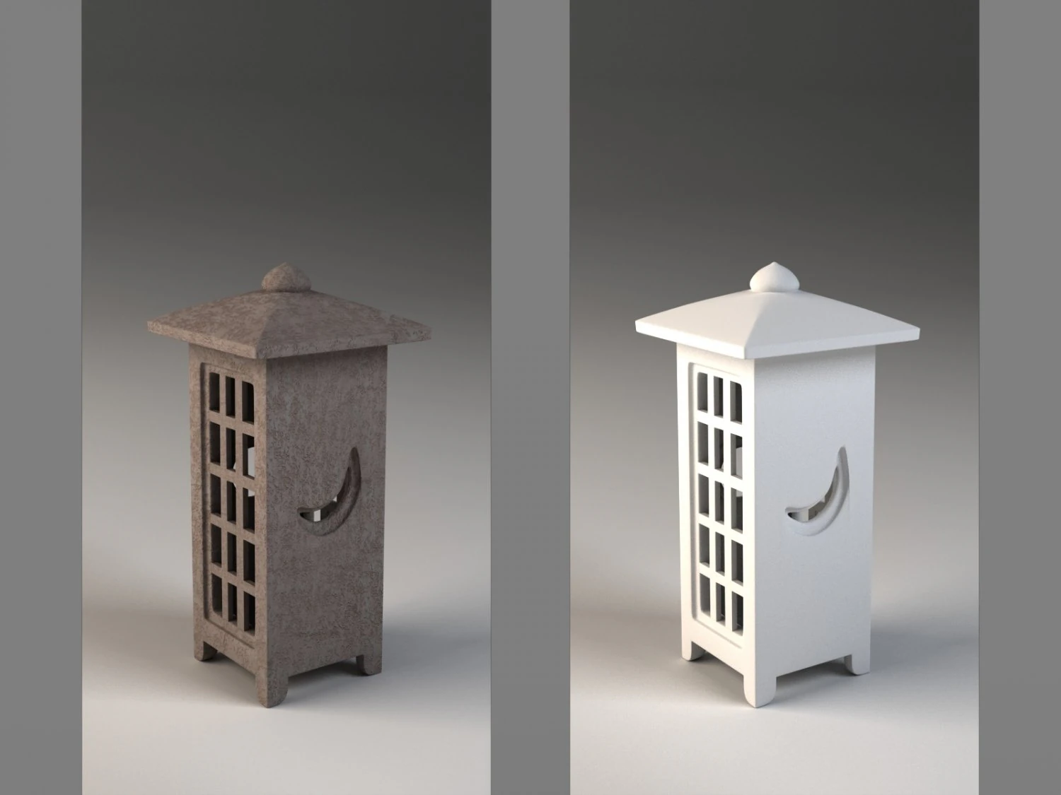 japanese lamp tankachaya 3D Model .c4d .max .obj .3ds .fbx .stl .blend 
