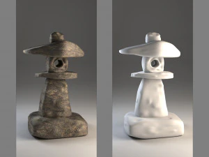 japanese lamp yamadoro 3D Model