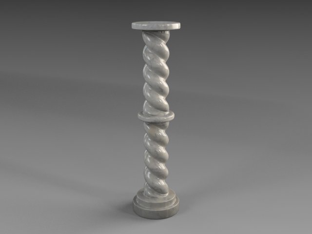 alabaster column Modelo 3D .c4d .max .obj .3ds .fbx .stl .blend 