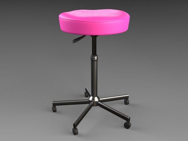 cindarella stool 3D Модель .c4d .max .obj .3ds .fbx .stl .blend 