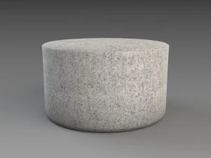 布卢明维尔 坐垫凳 圆形平原 3D 模型