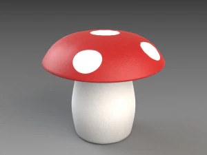 pouf champignon Modèle 3D