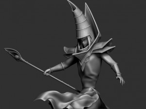 dark magician - yugioh - anime Modèle 3D