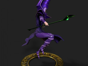 dark magician - yugioh - anime Modello 3D