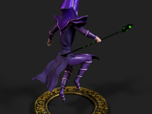 dark magician - yugioh - anime Modello 3D