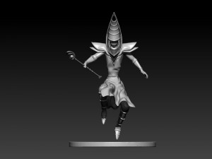 dark magician - yugioh - anime Modello 3D