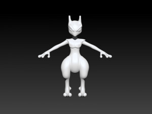 mewtwo pokemon 3Dプリントモデル