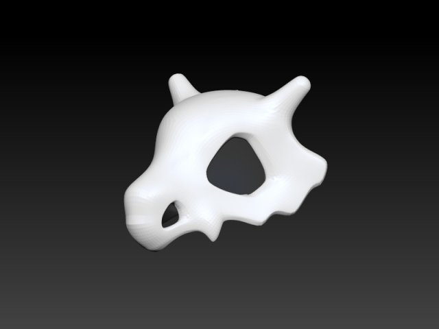 cubone skull 3d print pokemon 3D Принт Модель .c4d .max .obj .3ds .fbx .stl .blend 