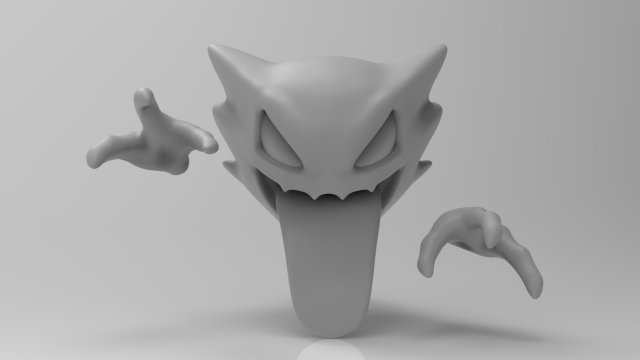 haunter pokemon 3D Принт Модель .c4d .max .obj .3ds .fbx .stl .blend 
